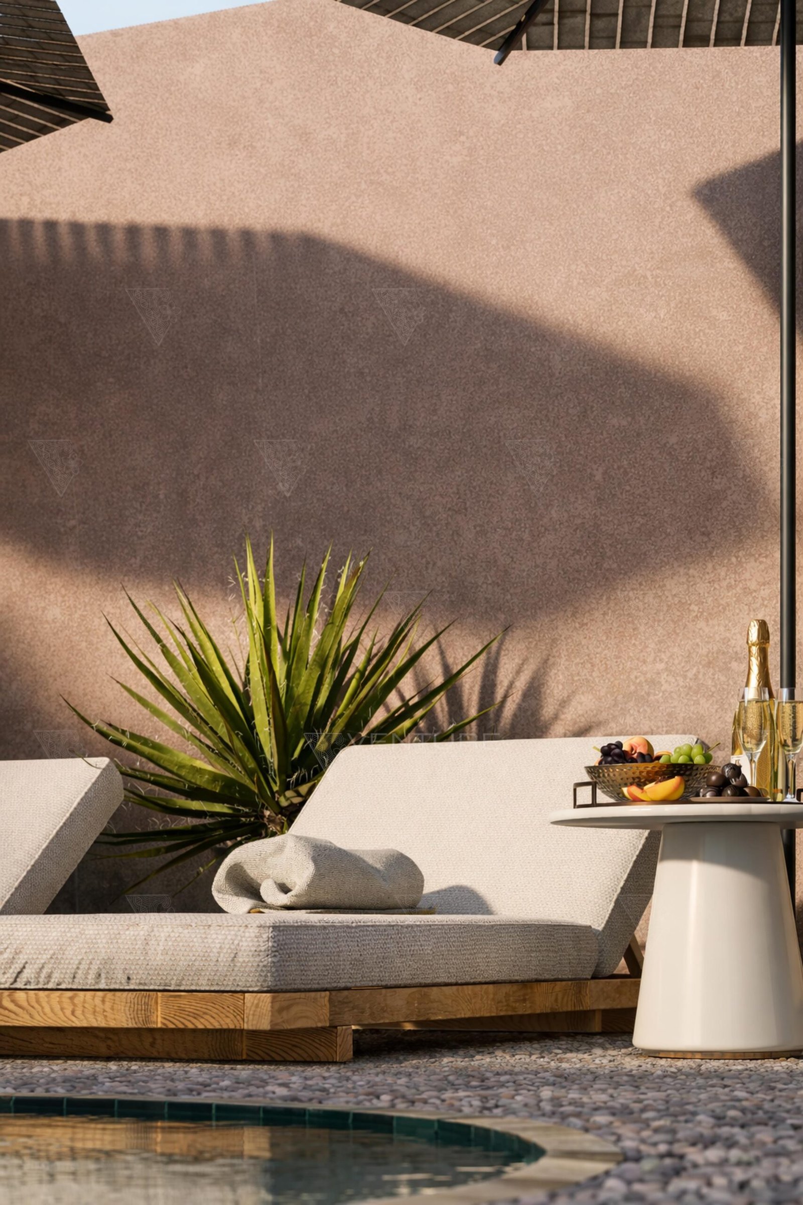 Detail _ Sun bed _ Villa Type 2