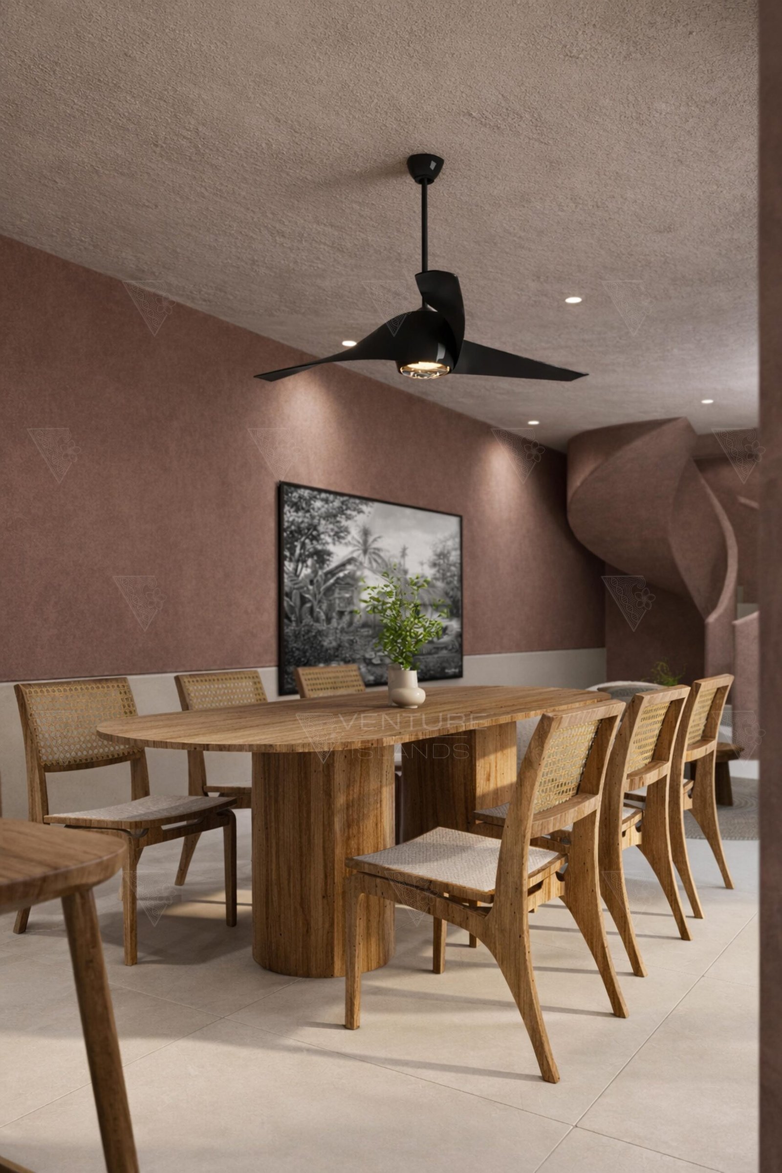 Dining Area + Stairs _ Villa Type 2
