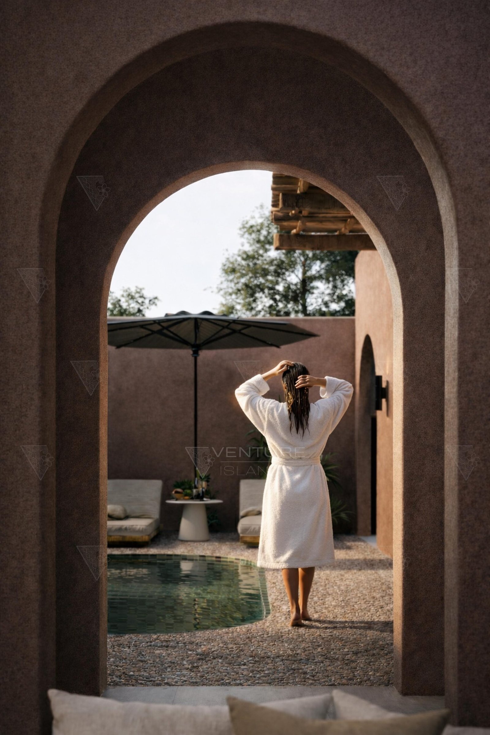 White Bathrobe _ Pool _ Villa Type 2