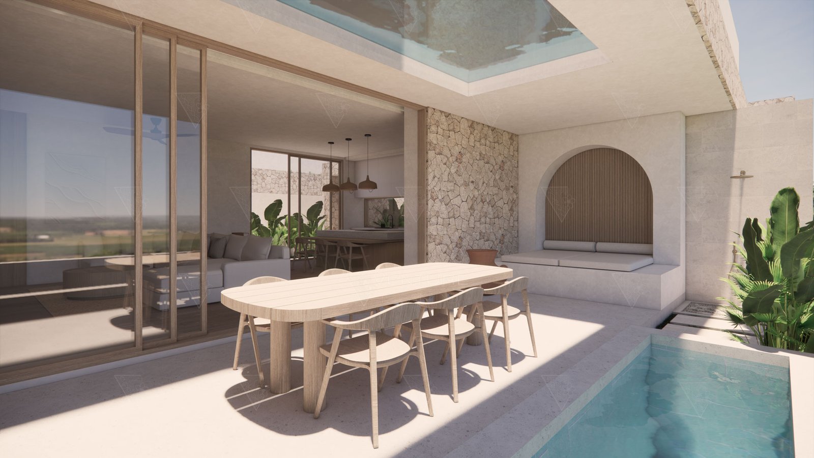 4. GLASS BOTTOM ROOF TOP POOL AND PRIVATE JACUZZI