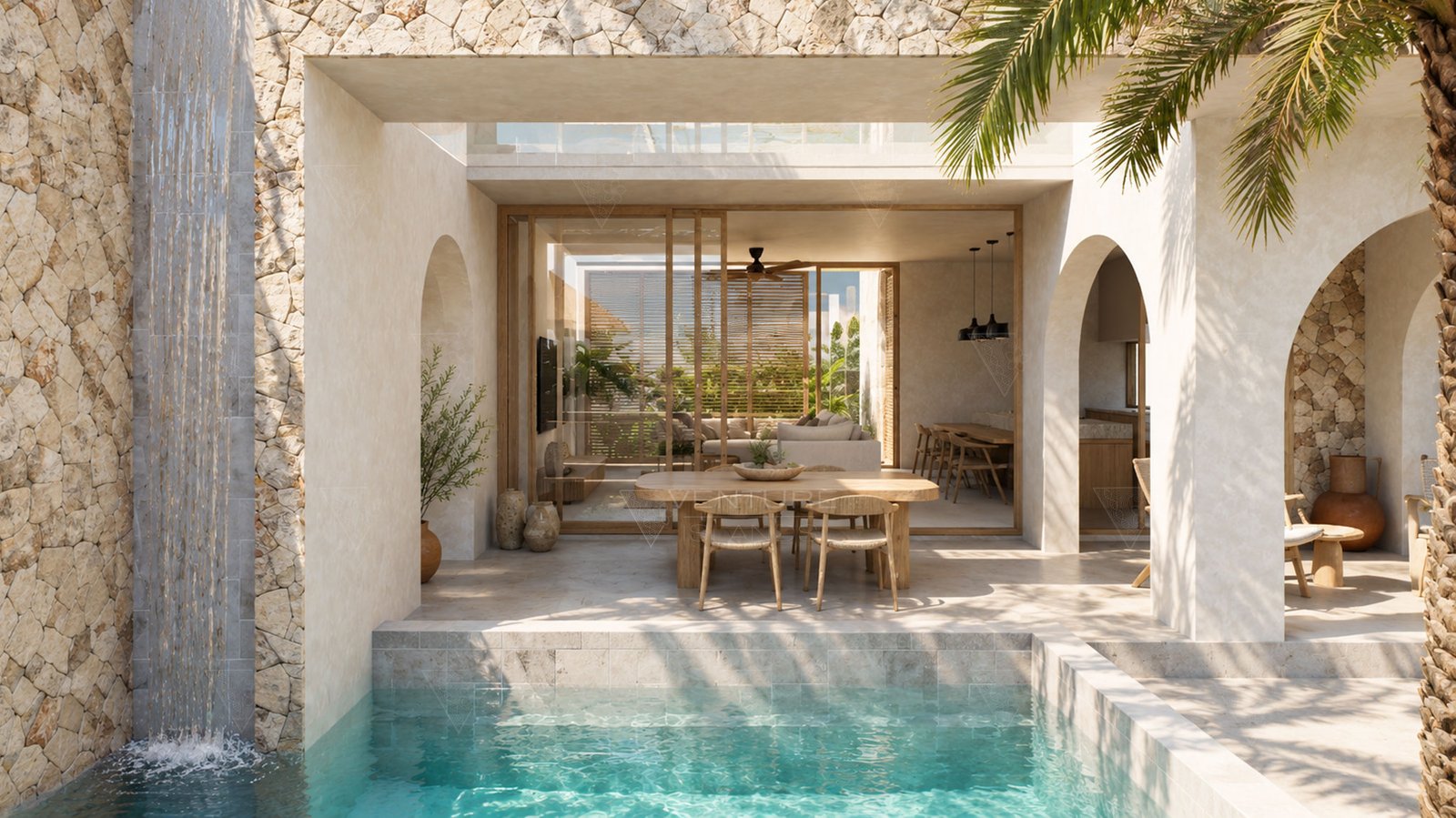 POOL AND LIVING AREA